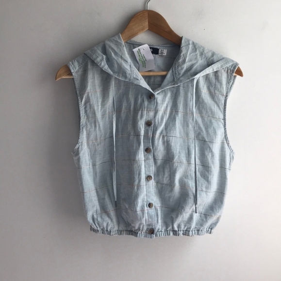 Urban Outfitters Jackets & Blazers - BDG Saturday Button-up Hooded Check Top